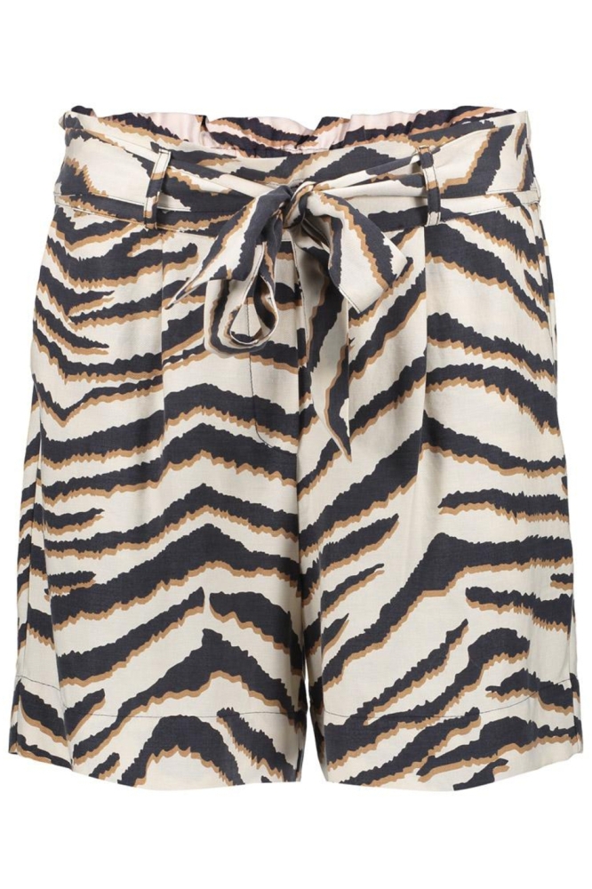SOEPELVALLENDE SHORT MET PRINT 51398 20 000720 SAND/BLACK